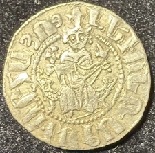 1198–1219 Cilician Armenia AR Tram Silver King Levon II Medieval Crusader Period