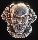 Poured Pennywise Scary Clown Monarch Metals Mint Bullion-0.999 Silver 2 Oz Coin
