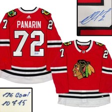 ARTEMI PANARIN Signed Chicago Blackhawks Red Adidas PRO Jersey-1st Goal 10/7/15