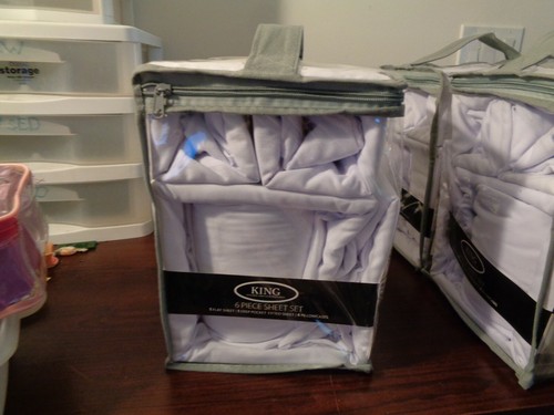 Ashley Taylor Bamboo Essence Ultra Deep Pocket Sheet Set King White 6 pcs - Picture 5 of 7