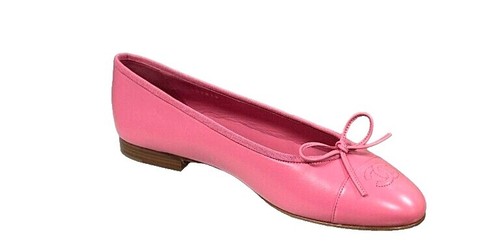 CHANEL Coco Mark Leather PVC Mules G34849 Size 35C Clear Pink