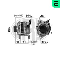 ERA Lichtmaschine Generator 130A 14V FüR Nissan Pathfinder III 2.5 Dci 4WD