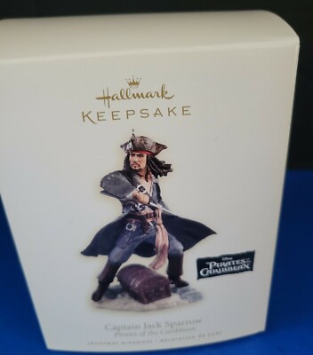Hallmark Keepsake Captain Jack Sparrow Ornament Pirates Of The Caribbean 2007  