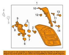 GM OEM 15-23 Tahoe,Trax Rear Lamps Tail Lamps-Tail Lamp Assy 42599455