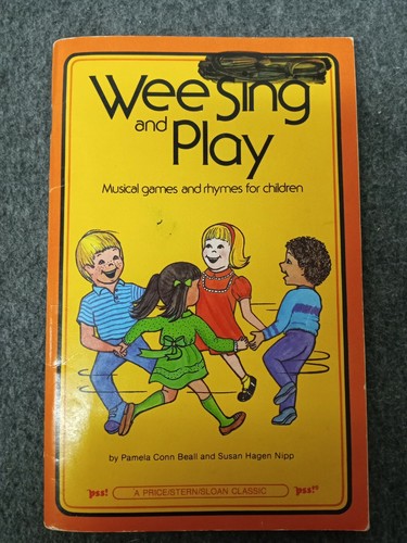 Vintage 80's Wee Sing and Play Musical Songbook Song Book