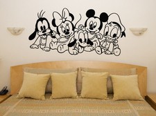 Baby Disney Characters Mickey Minnie Nursery Children's Decal Wall Art Sticker