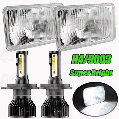 For E-150 / Econoline E-250 E-350 Super Duty Sealed 5x7 7x6 Inch LED Headlights