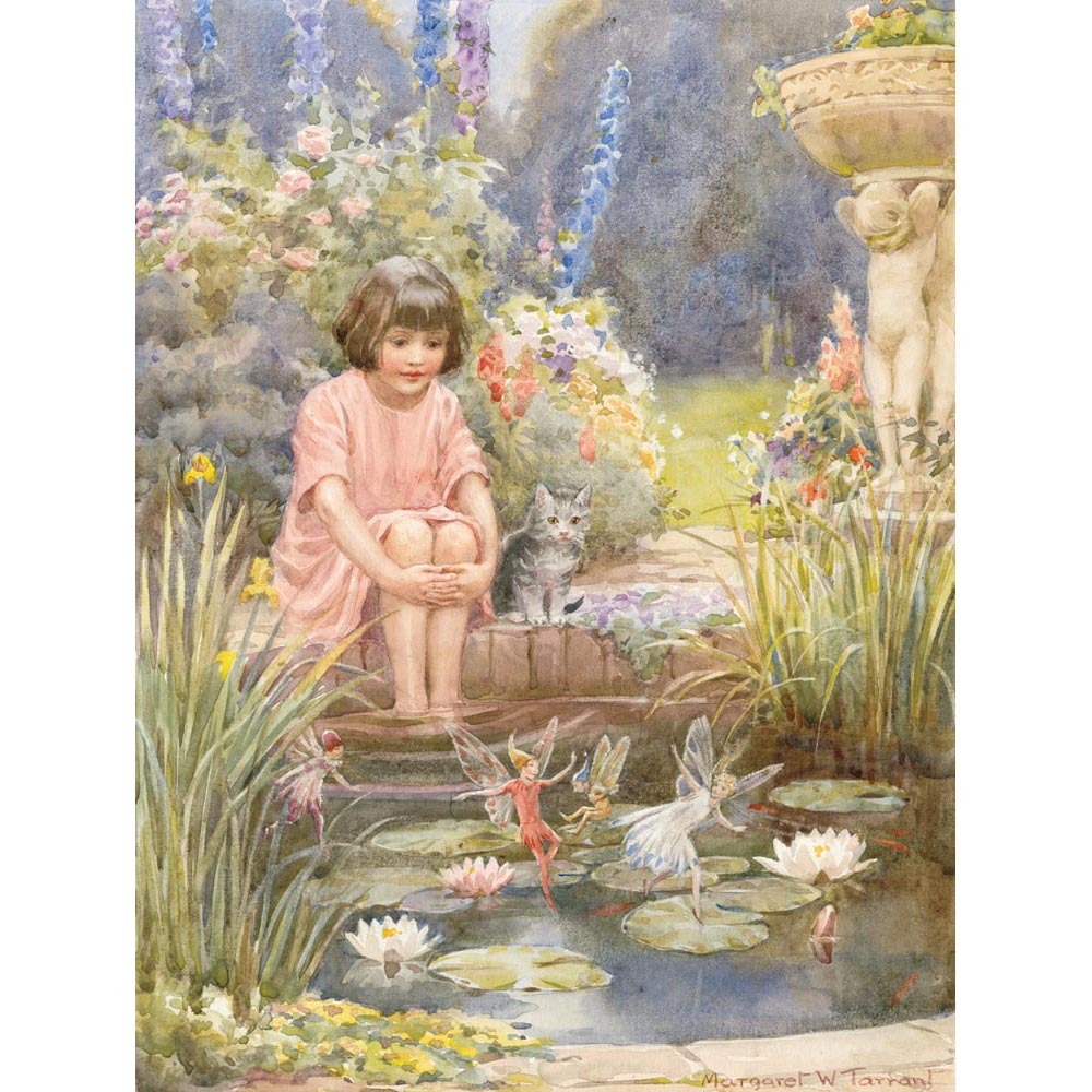 Image 1 - The Water Lily Pond - M W Tarrant Medici Print