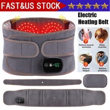 Electric Infrared Heated Massage Waist Belt with Back Support Vibration Massager