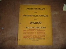 Huber Warco 4DG115 Motor Grader Parts Catalog Manual 4DG116685-