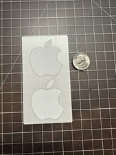 White Apple Logo Sticker Decal - Genuine OEM Stickers / Decal - NEW