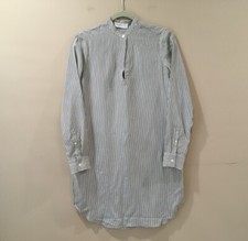 Everlane Womens The Midi Silk Shirt Dress Button Front Black White Striped Sz 2