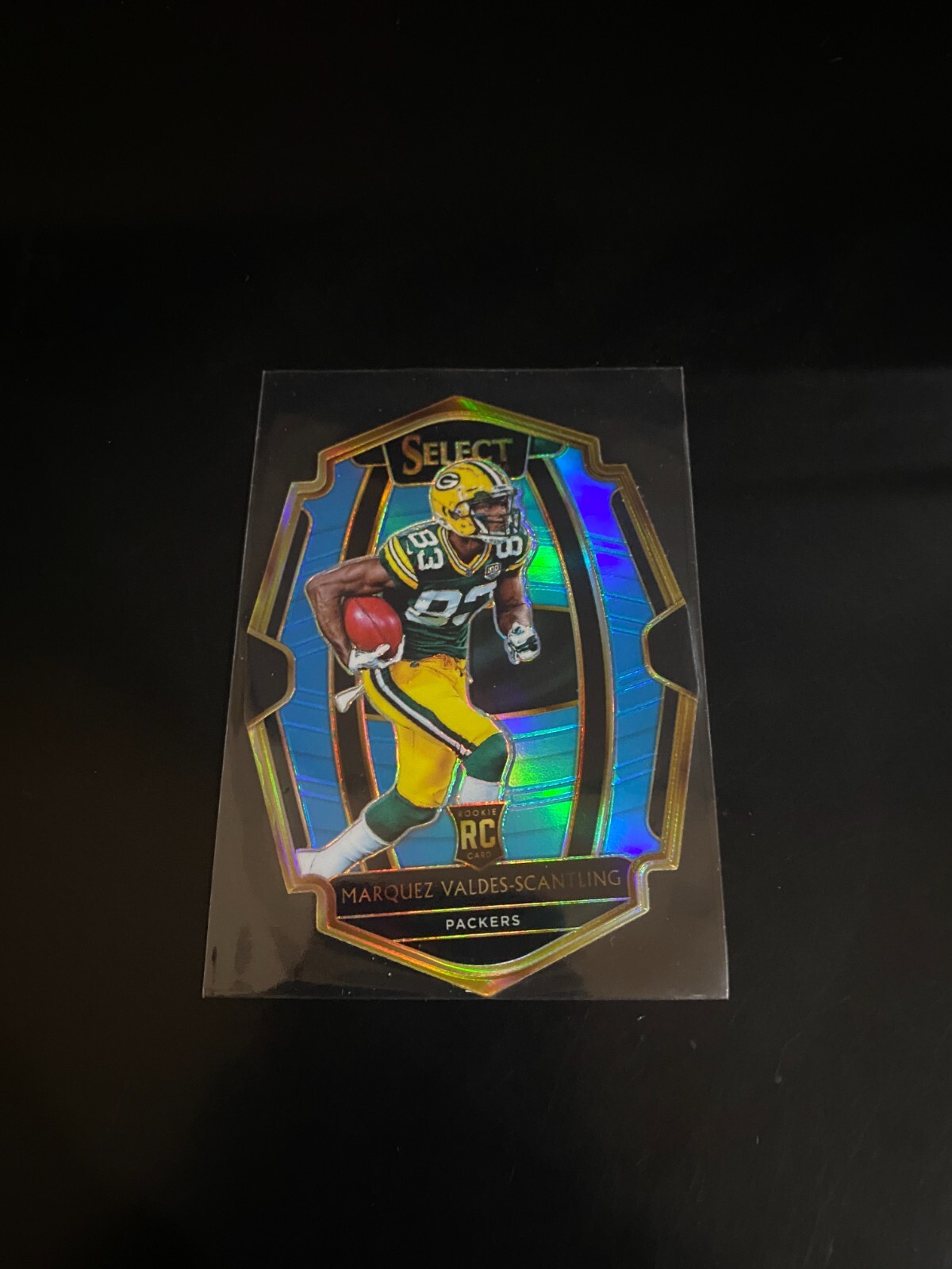 Marquez Valdes-Scantling 2018 Select Light Blue Prizm /99 RC Die Cut Packers 148
