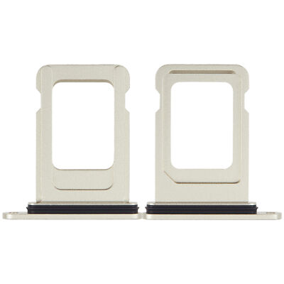 Replacement Single Sim Card Tray Compatible For iPhone 15 / 15 Plus (Yellow)