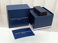 New TOMMY HILFIGER WATCH DISPLAY GIFT PRESENTATION BOX + MANUAL Book