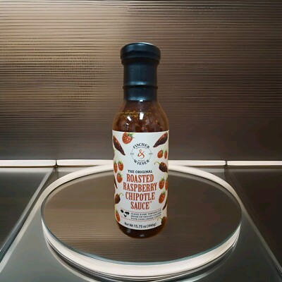Fischer & Weiser Roasted Raspberry Chipotle Sauce 15.75 Ounce Glass Bottle