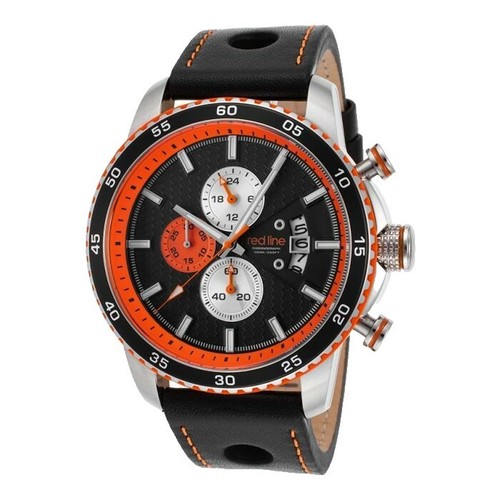 Red Line Compressor Black Dial Silicone Strap Men display picture 2