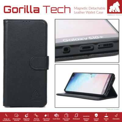 Gorilla Tech 2-in-1 abnehmbare Brieftasche Etui Abdeckung für iPhones Premium Schutz