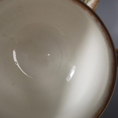 George Jones Crescent China Bouillon Soup Cup Saucer 3 Set - HP Daisy Flowers - Picture 9 of 15