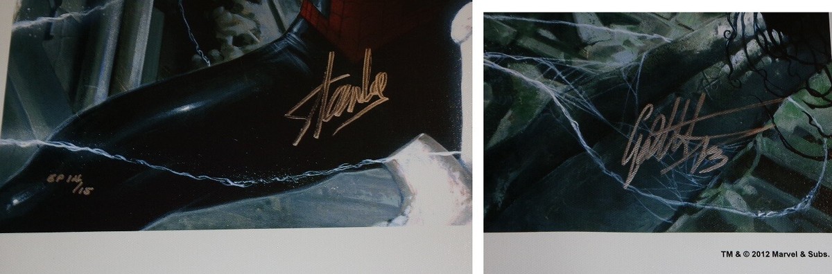 Spiderman vs. Venom Encounter Gabriele Dell' Otto Canvas Stan Lee