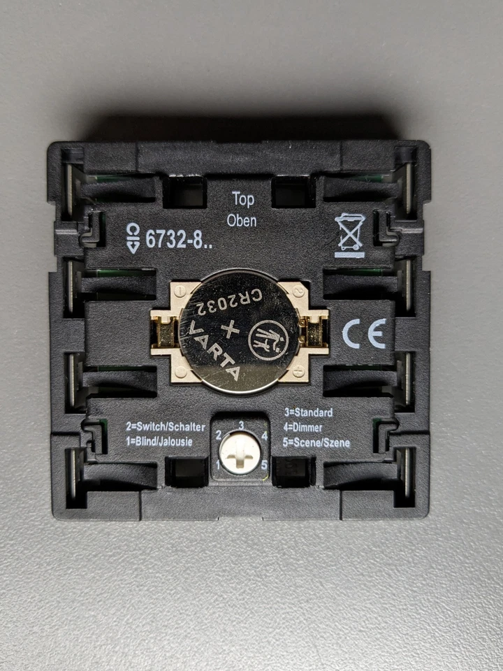 Busch-Jaeger Bedienelement 2-fach 6732-866 Pur Edelstahl Sender/Fernbedienungen - Bild 4 von 4