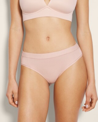 Soma Vanishing Edge VE Cotton Hipster Panties Hush Pink Size Small New