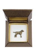 Dalmatiner, Dalmatinac I - Hundebrosche in Geschenkbox, elegante Anstecknadel, R