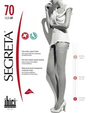 Calza per reggicalze riposanti 70 denari compressione media mmHg 11/14 Segreta