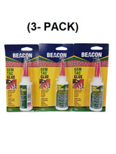  3 PACK NEW Beacon Gem-Tac Embellishing Glue 2 FL OZ 