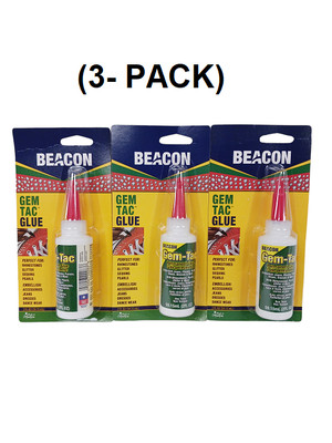 (3 PACK) NEW Beacon Gem-Tac Embellishing Glue (2 FL OZ)