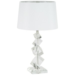 grey crystal table lamp
