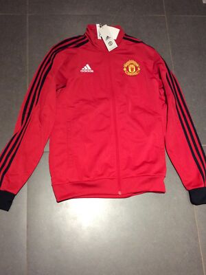 adidas Manchester United DNA Track Top Jacket Red Size Small | eBay