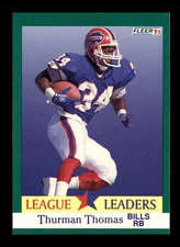 1991 Fleer #417 Thurman Thomas LL Buffalo Bills Football Card