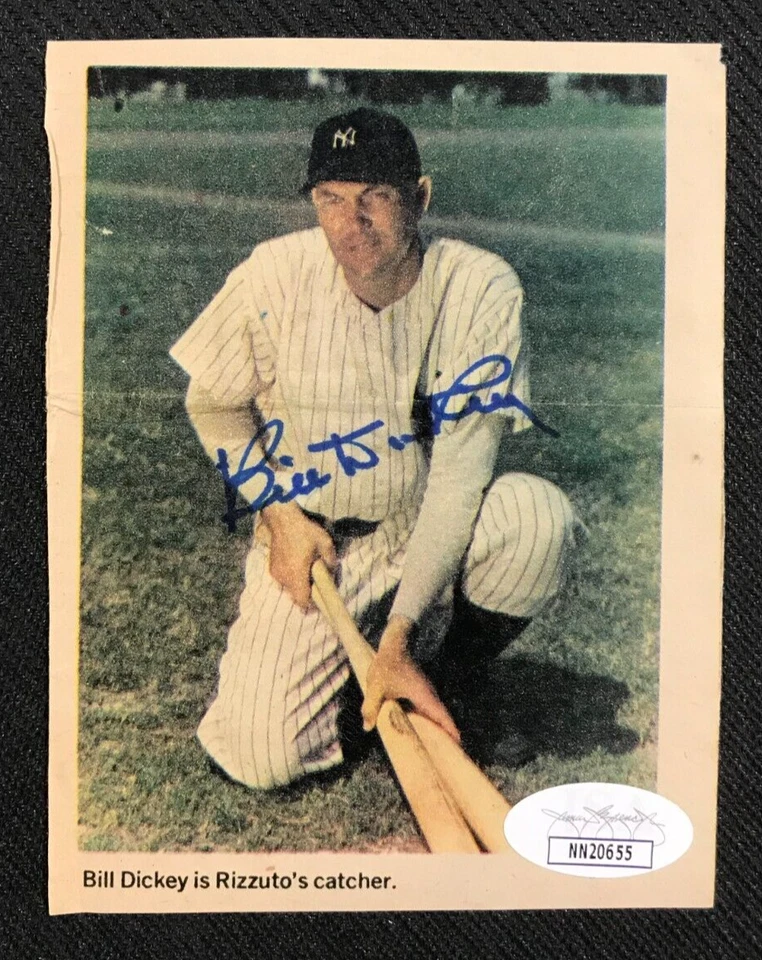 Bill Dickey Signed Magazine Photo JSA Cert w/COA! HOF New York Yankees #8 MLB! - Image 2 of 4
