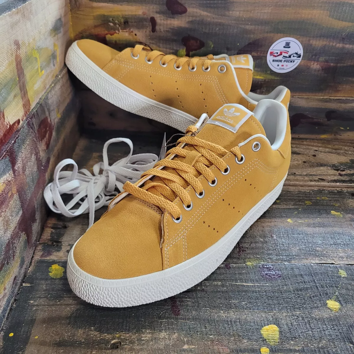Adidas skateboarding stan smith vulc - oxford/gold 2025