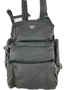 prada black nylon backpack