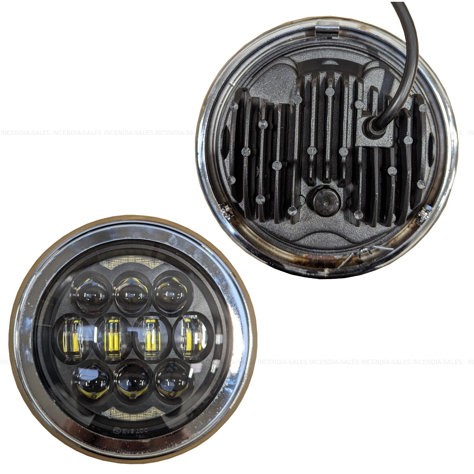 80W Super Bright LED Headlight for Lexmoto Michigan Sinnis Hoodlum