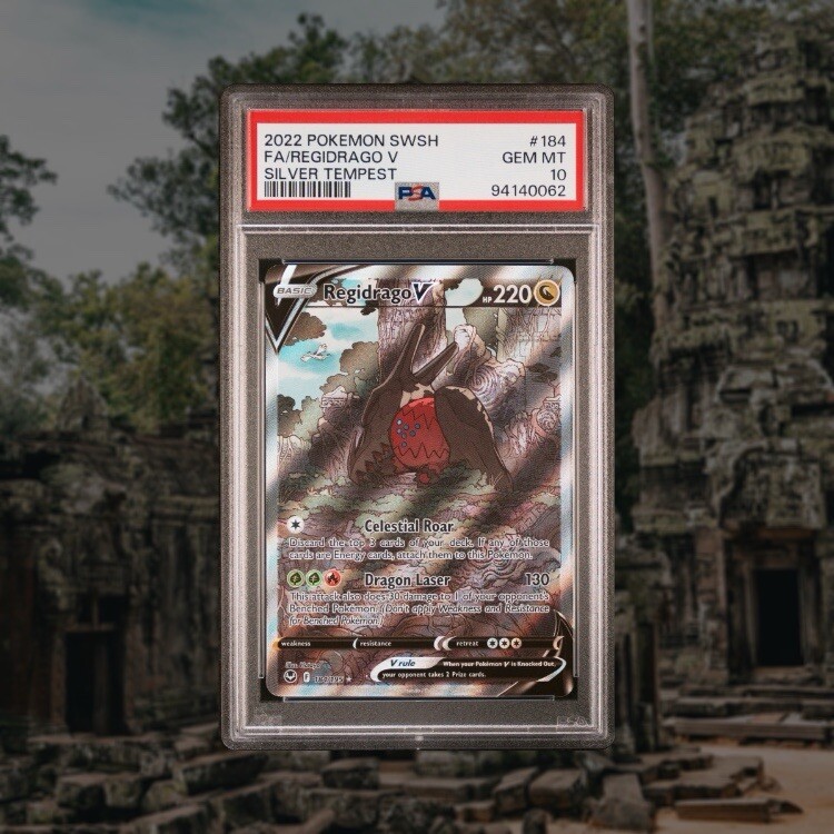 Regidrago V PSA 10 English Pokemon Card 184/195 Silver Tempest 2022 Alt Art