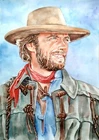11.69 × 16.53" Clint Eastwood ~Outlaw~ SIGNED and DATED