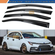 For 2020-2025 Toyota Corolla Sedan JDM Mugen Style Window Visors Rain Guards