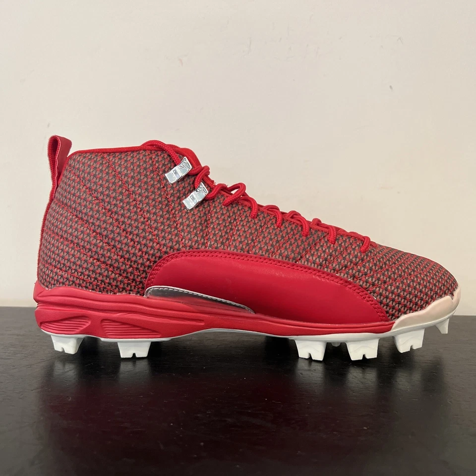 Мужские бейсбольные бутсы размер 10,5 Nike Air Jordan 12 XII ретро MCS красные 854566-600 - Изображение 4 из 4