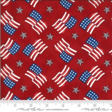 Moda AMERICA THE BEAUTIFUL Barnwood Red 19986 11 Quilt Fabric By The Yard - Deb