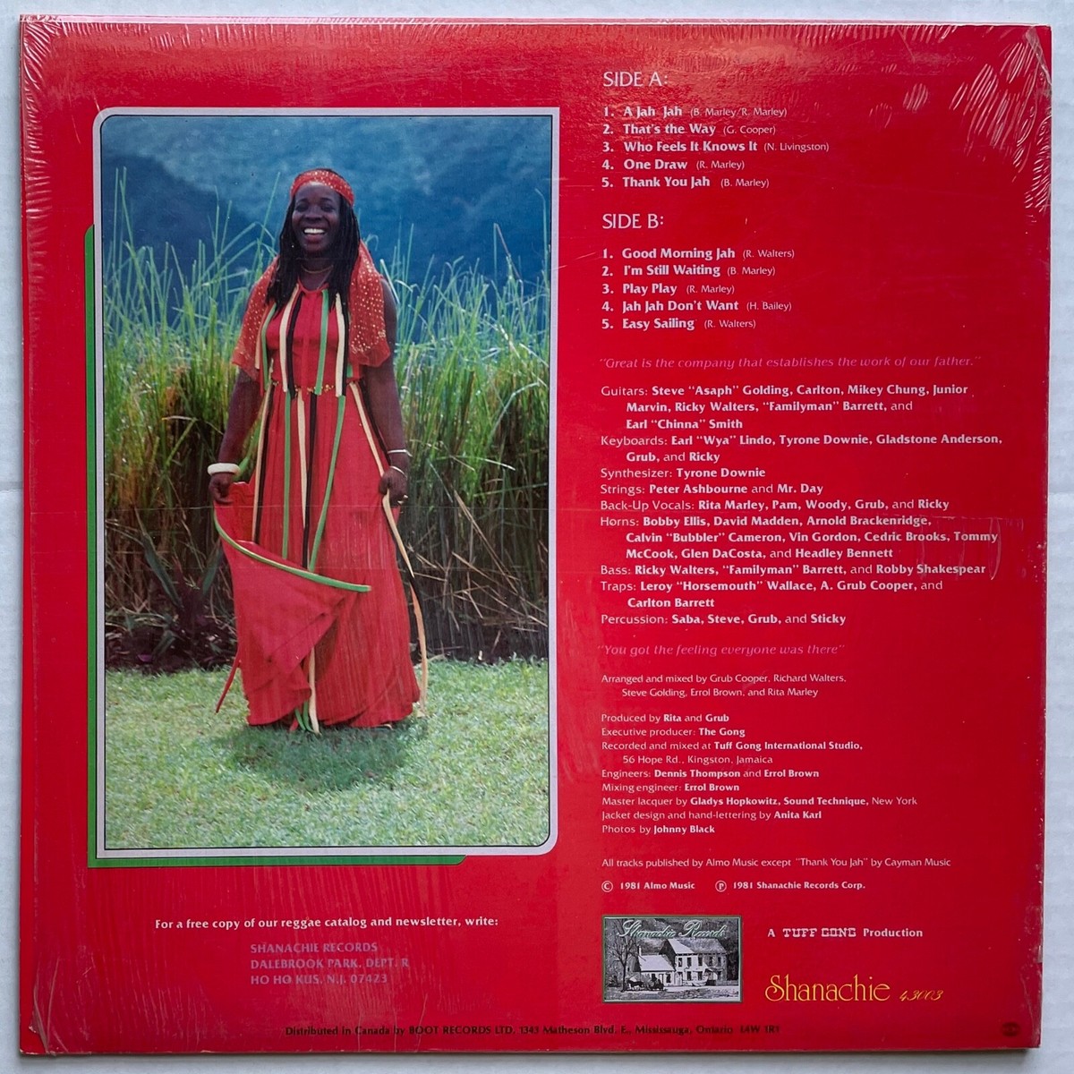 RITA MARLEY WHO Feels It Knows It 1982 US Shanachie LP