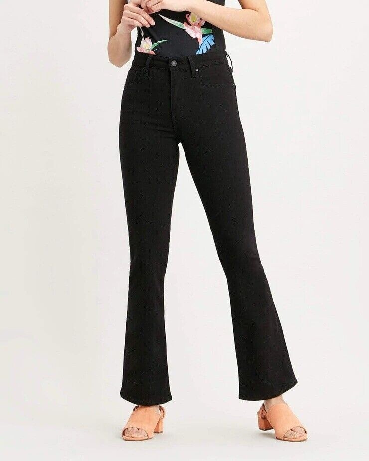 Womens Levi's Sculpt Hypersoft 725 High Rise Bootcut Jeans Black