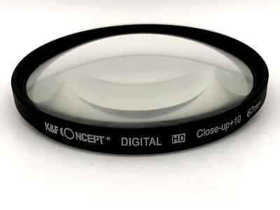 K&F Concept Nahlinse Digital HD Close-up+10 Filter 67mm Kreisförmig M67