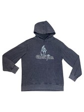 GHOST FACE SCREAM HOODIE sweatshirt Black white Size LG Back  Front Graphic C2