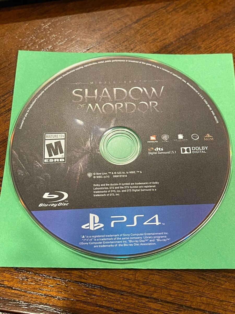 PlayStation 4 : Middle Earth: Shadow of Mordor - PlaySta VideoGames  883929319695 