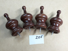 Lot of 4 NOS Wooden Finials 205