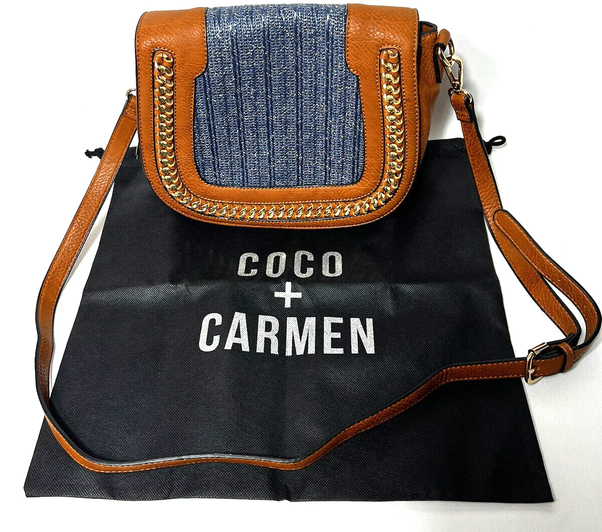 Coco Carmen Cross Body Adjustable Shoulder Strap Bag Purse W Dust Bag Tags