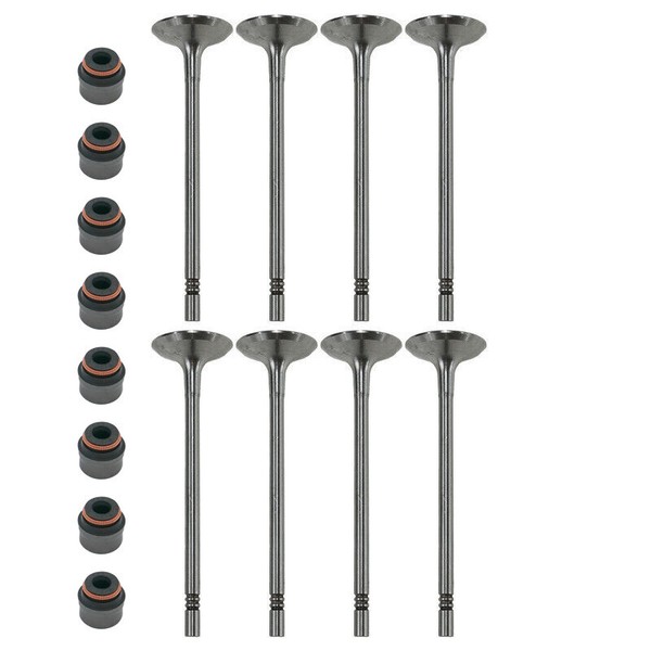 8X Auslassventil+Schaftdichtung FüR Vw T6 Crafter Man Tge 2.0 Tdi 04L109611 Cxe-image
